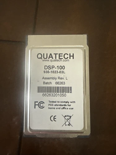 XX11:  Quatech DSP-100 Dual Channel RS-232 PCMCIA Asynchronous 930-1023-03L (G2)