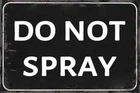 Tin Metal Signs Do Not Spray Sign Vintage Sign for Home Yard Door Street G