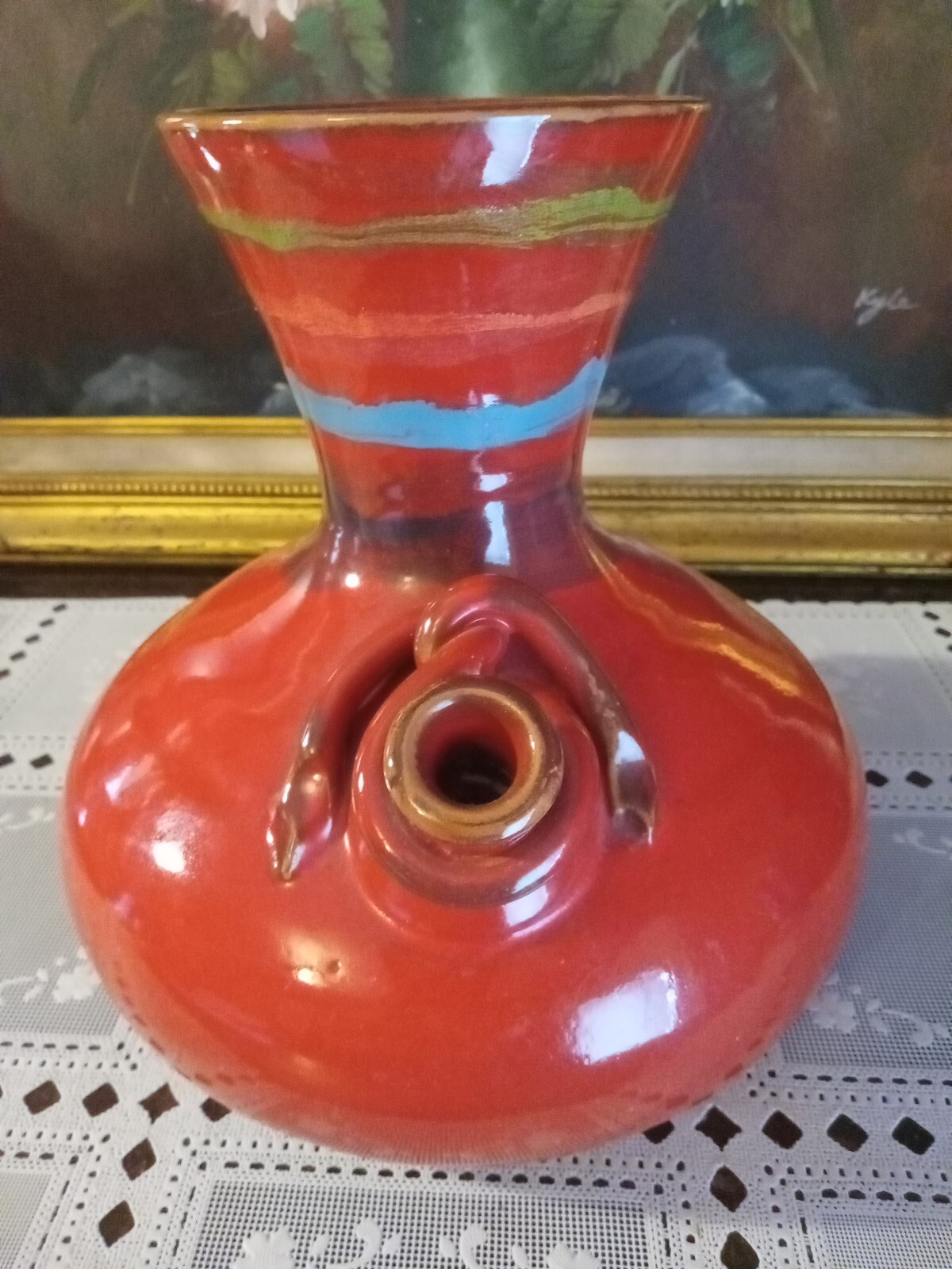 vintage-sara-hand-painted-hand-made-in-italy-large-pottery-pitcher-ebay
