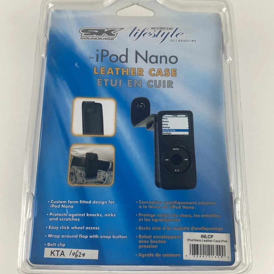 Apple iPod Nano Case Cover Protector LEATHER NIB Pinnk - Image 2 of 3