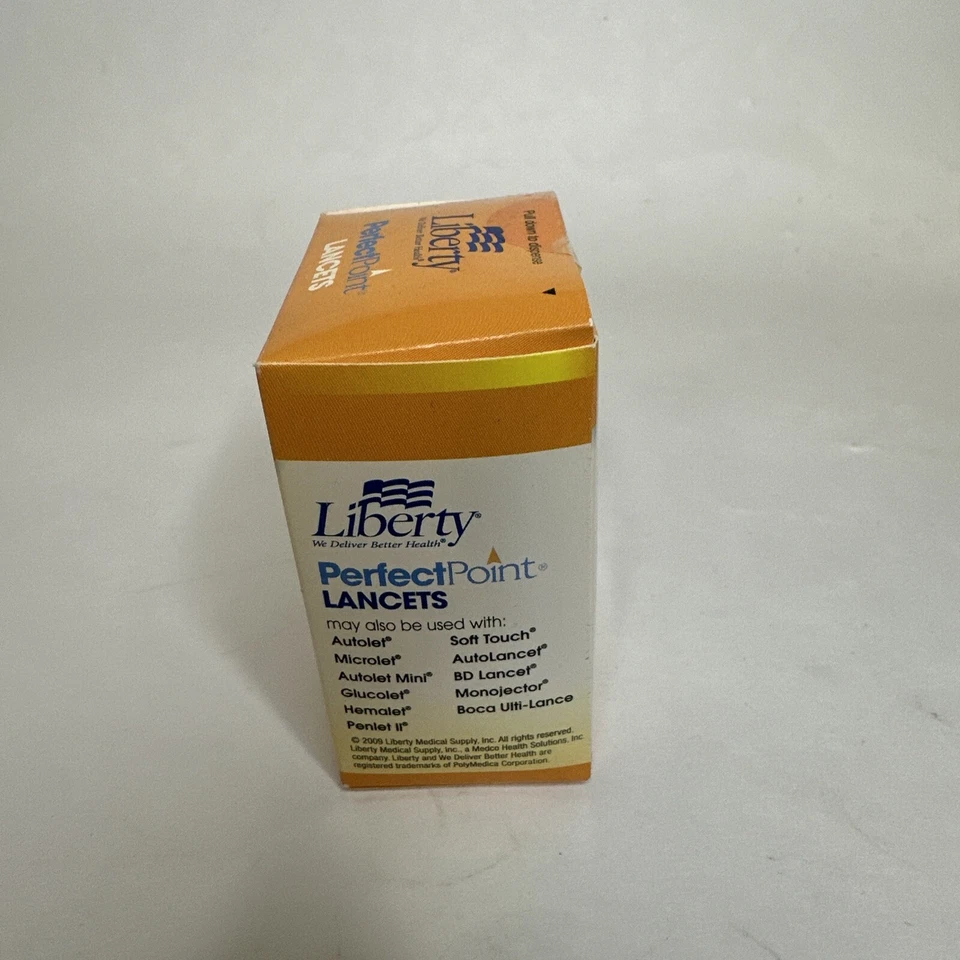 Lancets LIBERTY MEDICAL Perfect Point 1 Box of 100  Brand New & Sealed - Image 4 of 4