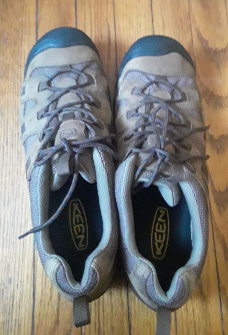 Keen Scarpe stringate da uomo in morbida pelle marrone trail punta in acciaio escursionismo taglia 14