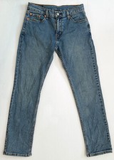 Levi's 511 Jeans 30x30 Slim Fit Straight Leg Stretch Blue Men's Youth Measured
