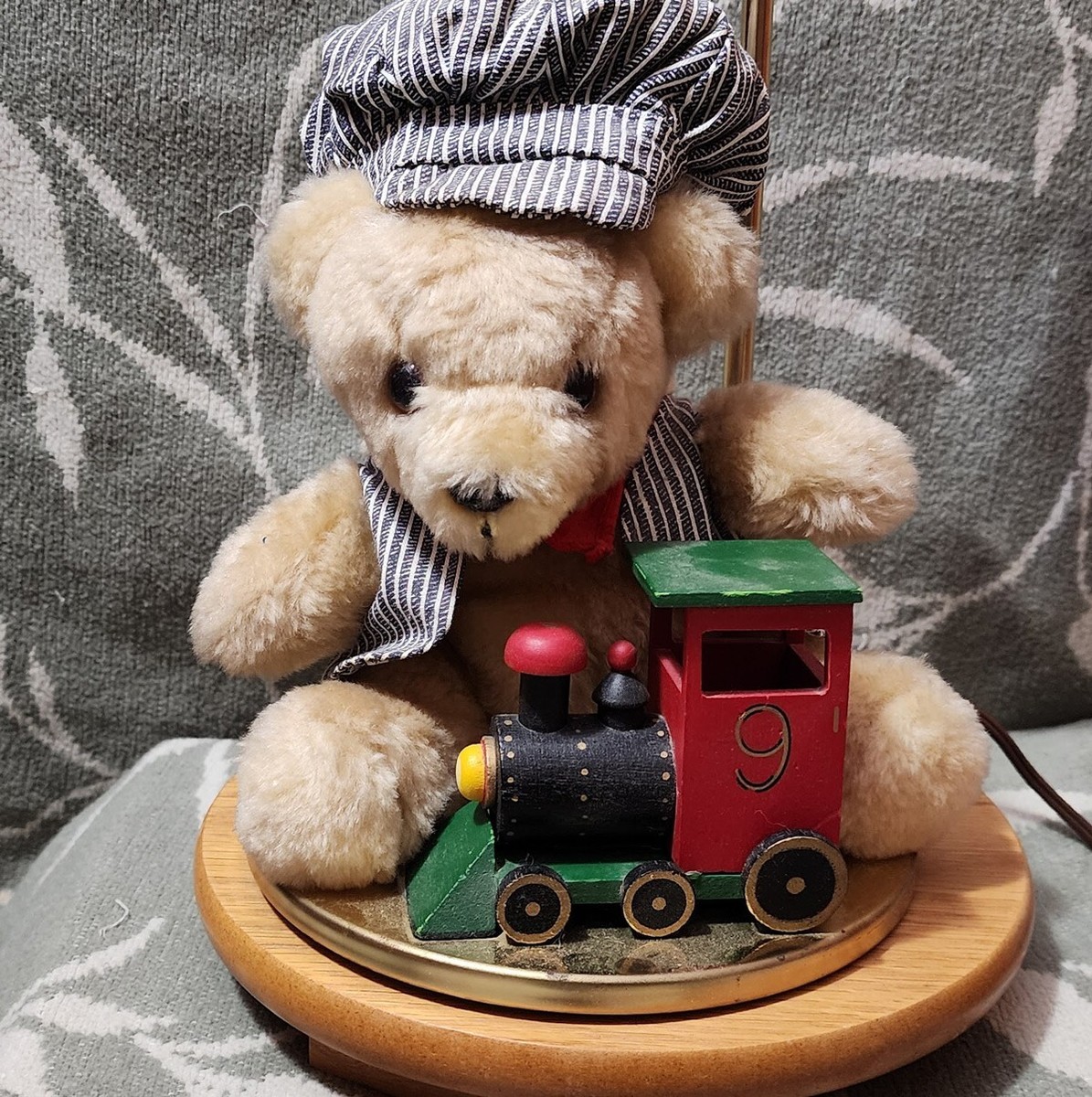 ADI Lamps Plush Conductor Teddy Bear Musical Lamp Nursery