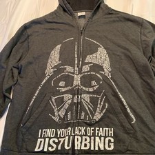 Disney Star Wars Men  s L Darth Vader Light Jacket