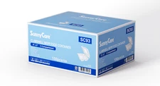 Sunnycare Clamshell MFPP Hinged Container Disposable 9X9, 3 COMPT, White, 150ct