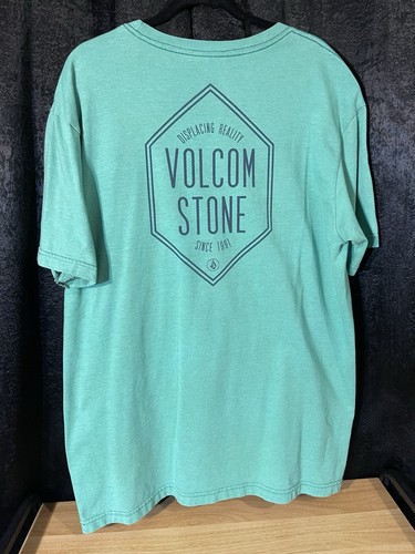 Y2K Volcom Stone Displacing Reality Since 1991 Men's Dark Red T-Shirt XL - Picture 15 of 24