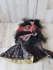 Mario chiodo studios 2004 devil mask rubber red face hair Halloween costume