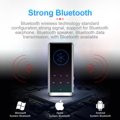 ALLEK Bluetooth MP3 Player Audio Playback Voice-Activated Recorder Novel Reading