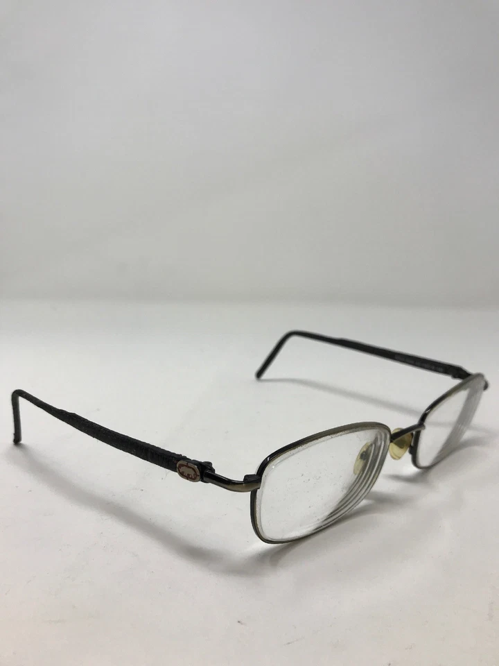 Monturas de gafas Mark Ecko 5004-AG cuero 55-19-140 borde completo QX53 Foto 4 de 4