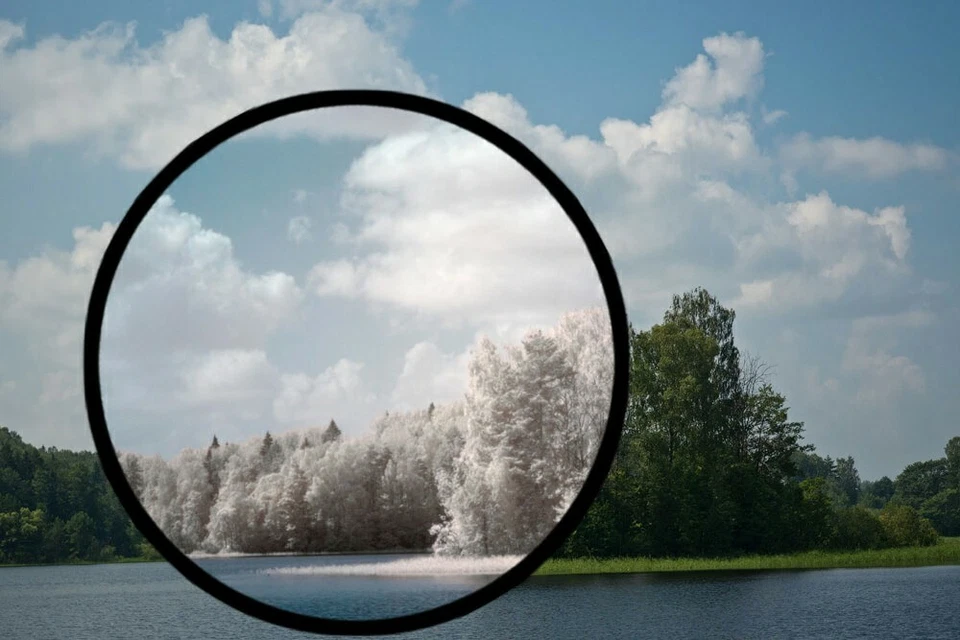 55mm Infrared IR Filter 720nm Pass Camera Lens Special Effect R72 False Colour - Image 2 of 4