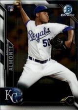 2016 Bowman Chrome Miguel Almonte #136 Base Chrome Vending Kansas City Royals 7A