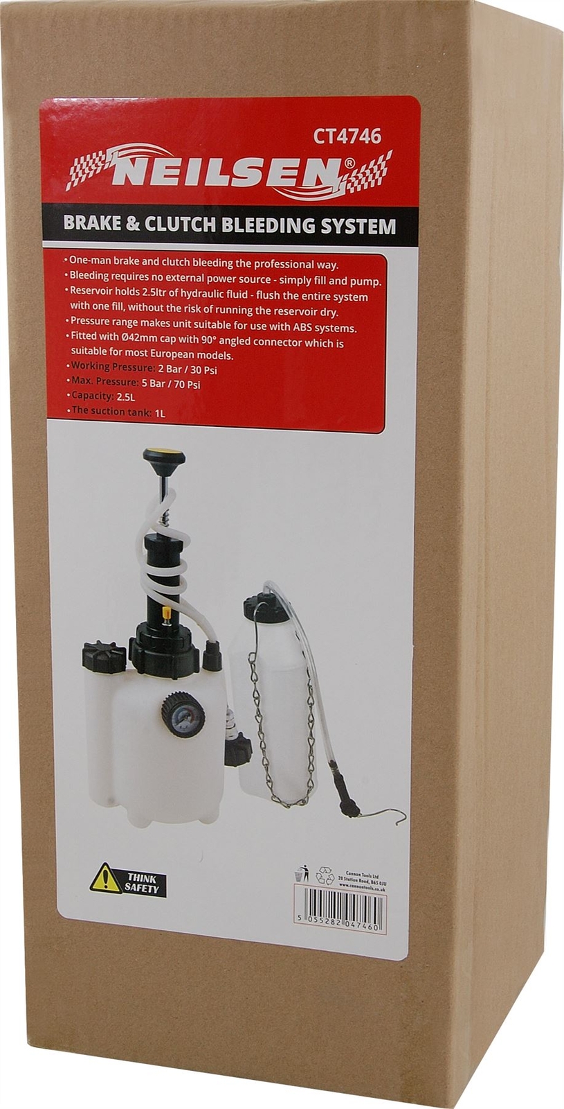 Brake & Clutch Vacuum Pump Bleeding System Tester Tool