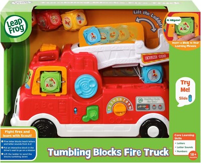 LeapFrog Interactive Tumbling Blocks Fire Truck (18+ Mths) Brand New in Box!!