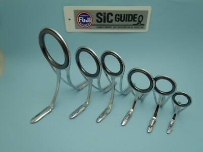 (Discount Close Out) Fuji 10pcs CHVSG HV SIC Fishing Rod Guide Choose Size