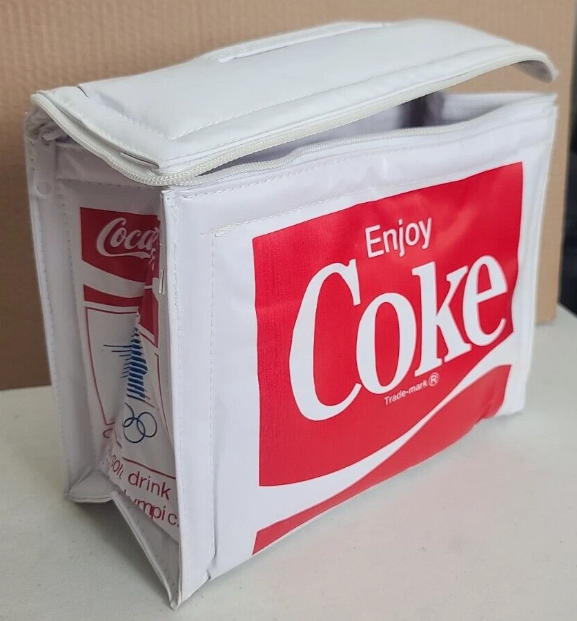 VTG Coca-Cola (Coke) 1984 Olympics zip top soft cooler 11x8x5