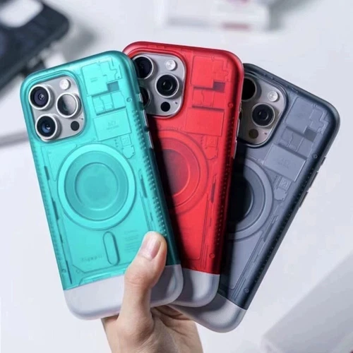 Spigen*Iphone 15 16 Pro Max Pro Case-bondi Classic C1 MagSafe Black / Blue / Red - Picture 4 of 14