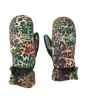 Volcom V.Snow Over Women's Winter Mittens, Acid, Medium