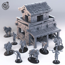 3D Printed Cast n Play Townsfolk First Release 28mm 32mm D&D