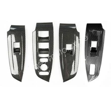 Carbon Fiber Interior Window Switch Panel Cover Trim For Honda Accord 2018-2021