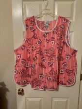 4X Easy Essentials cobbler apron snap front Pink Coffee 2 pockets
