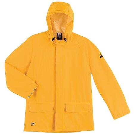 Helly Hansen 3XL Yellow PVC Polyester Waterproof Rain Jacket 70129_310
