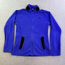 The North Face Jacket Womens Small Blue Long Sleeve Fleece Full Zip Flash Dry
