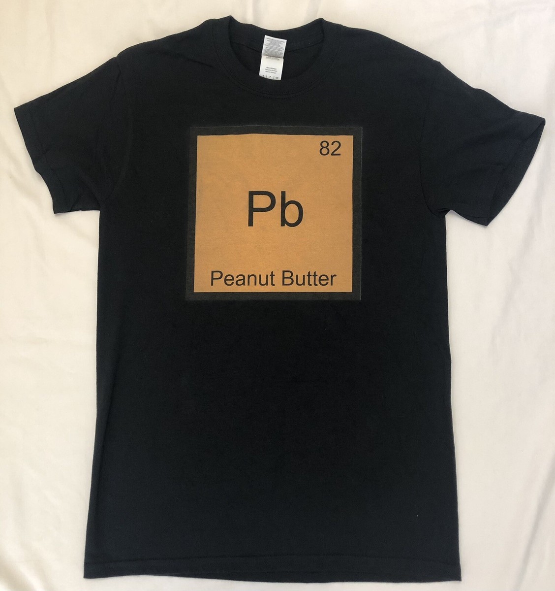 Gildan Adult Small Peanut Butter Pb Element T-Shirt Black