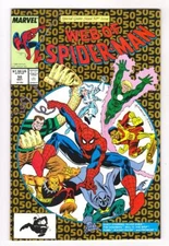 WEB of SPIDER-MAN 50 (VF+) IANT SIZE, SILVER SABLE, SANDMAN, LOBO*