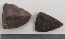 2 Pre-historic UNIFACE & FRAG POINT Fort Saskatchewan, Alberta, lot 4682