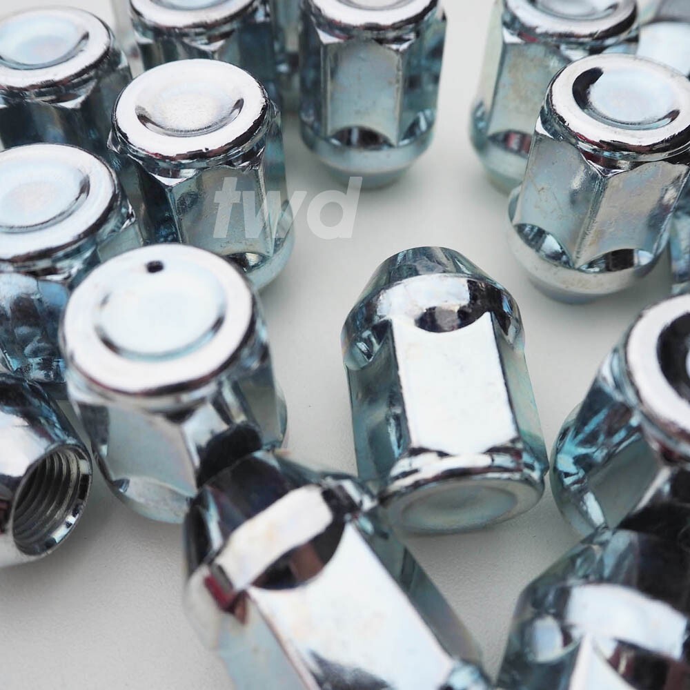 16x Alloy Wheel Nuts For Honda & Radius Seats – M12x1.5 Stainless Steel Cap Lug Bolts (J40)