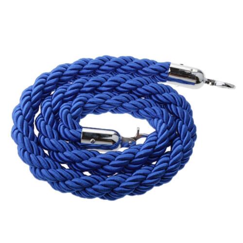 1.5m Queue Line Control  Posts Safety Twisted Stand Rope - 6 Colors to Choose - Picture 1 of 19