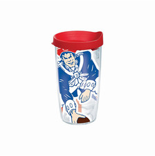 NFL New England Patriots Tervis Colossal Wrap Individual Tumbler Red Lid, 16 oz