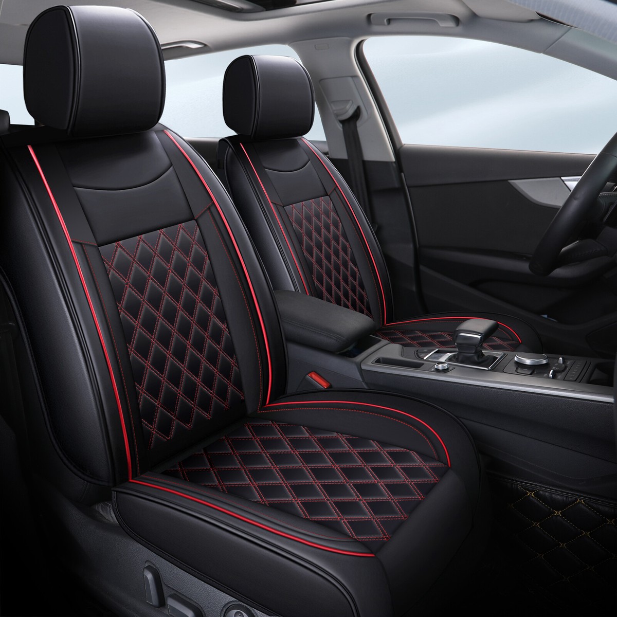 Full Surround Set Fits Honda Car 5-Seat Cover Faux Leather Cushion Covers Full Surround Set Fits Honda Car 5-Seat Cover Faux Leather Cushion Covers