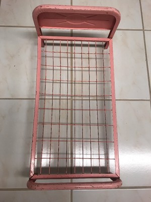 antique metal doll bed