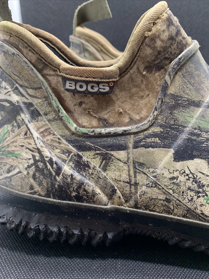 BOGS Field Trekker Hunt Fish Work Shoes Camouflage Camo Size 11 Rubber Woodland - Image 2 of 4
