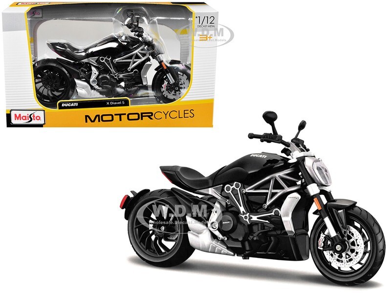 DUCATI X DIAVEL S BLACK 1/12 DIECAST MOTORCYCLE MODEL BY MAISTO
