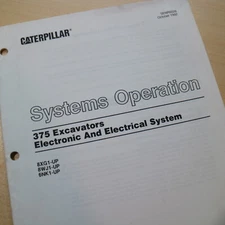 CATERPILLAR 375 Excavator Electrical System Operation Service Manual wiring book