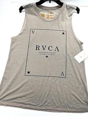 Roxy Playing Card Muscle Tank Top NWT Sz M, L  Womens Tee Mauve Sleeveless