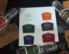 Vinyl Bottle Label Stickers - Weller Wheater Bourbon Vertical - 6 Stickers