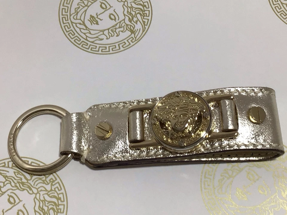 VERSACE подписанный золотой MEDUSA брелок / брелок - Изображение 4 из 4