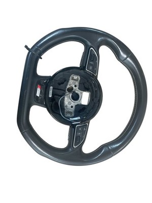2016 2017 2018 AUDI S6 OEM BLACK LEATHER STEERING WHEEL ASSEMBLY W/ CONTROLS