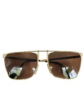 LAURA BIAGIOTTI Gold  Brown Sunglasses 58 mm