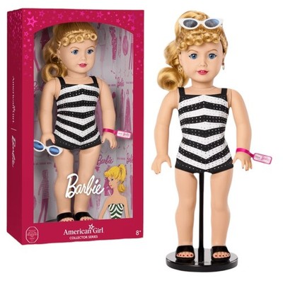 American Girl Barbie Doll Mattel Collectors Edition 1959 Design Swimsuit New Box