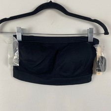 Truekind Bandeau Bra Medium Black Convertible Strapless Women