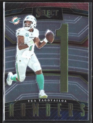 2022 Panini Select #SN-9 Tua Tagovailoa Select Numbers Miami Dolphins