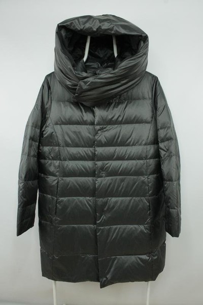 Women Issey Miyake Down Coat Grey Nylon 36 / S /