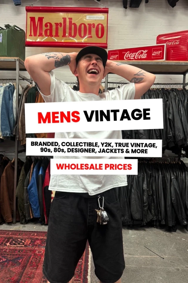 MENS BRANDED VINTAGE 💥 FRESH DELIVERY - WHOLESALE PRICES 💸