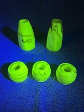 Vintage Slag Glass Akro Agate Houze Floor Lamp Spacer Parts Custard Uranium