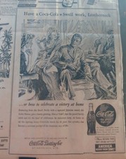 OCT 13, 1944 NEWSPAPER PAGE #2082- COCA-COLA- SWELL WORK, LEATHERNECK